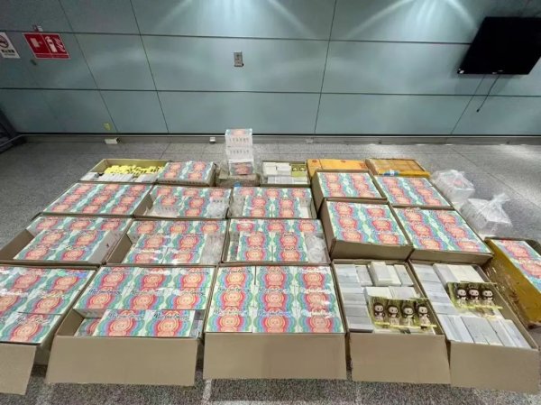 中利网 代购谋利！10名旅客超量携带Labubu入境被查