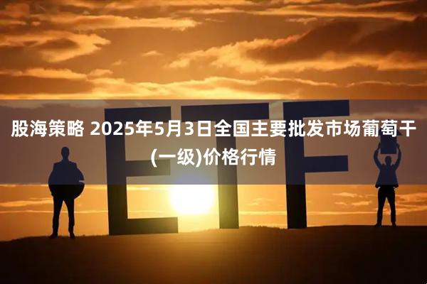 股海策略 2025年5月3日全国主要批发市场葡萄干(一级)价格行情